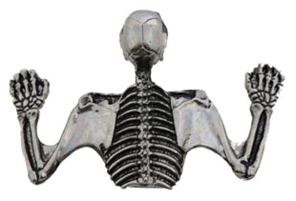 SKULLED HEADLAMP VISOR ORNAMENT
