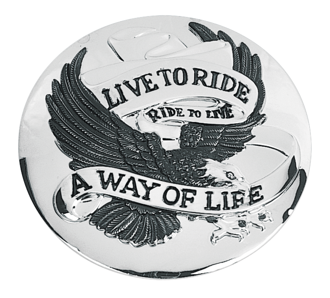 LIVE TO RIDE GAS CAP COVER