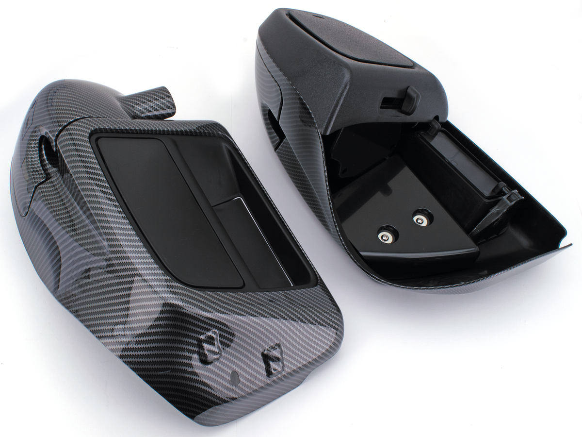 CARBON LOOK FAIRING LOWERS WITH GLOVE BOXES