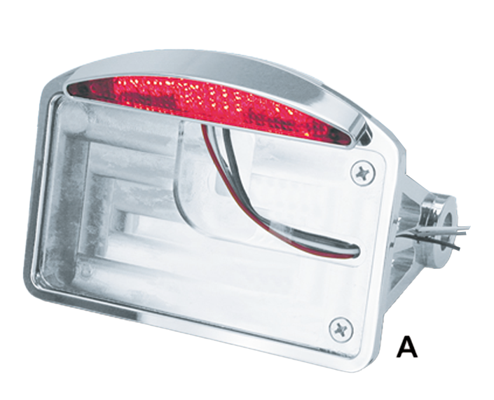 SIDE MOUNT & FENDER MOUNT LICENSE PLATE BRACKETS WITH LED TAILLIGHTS