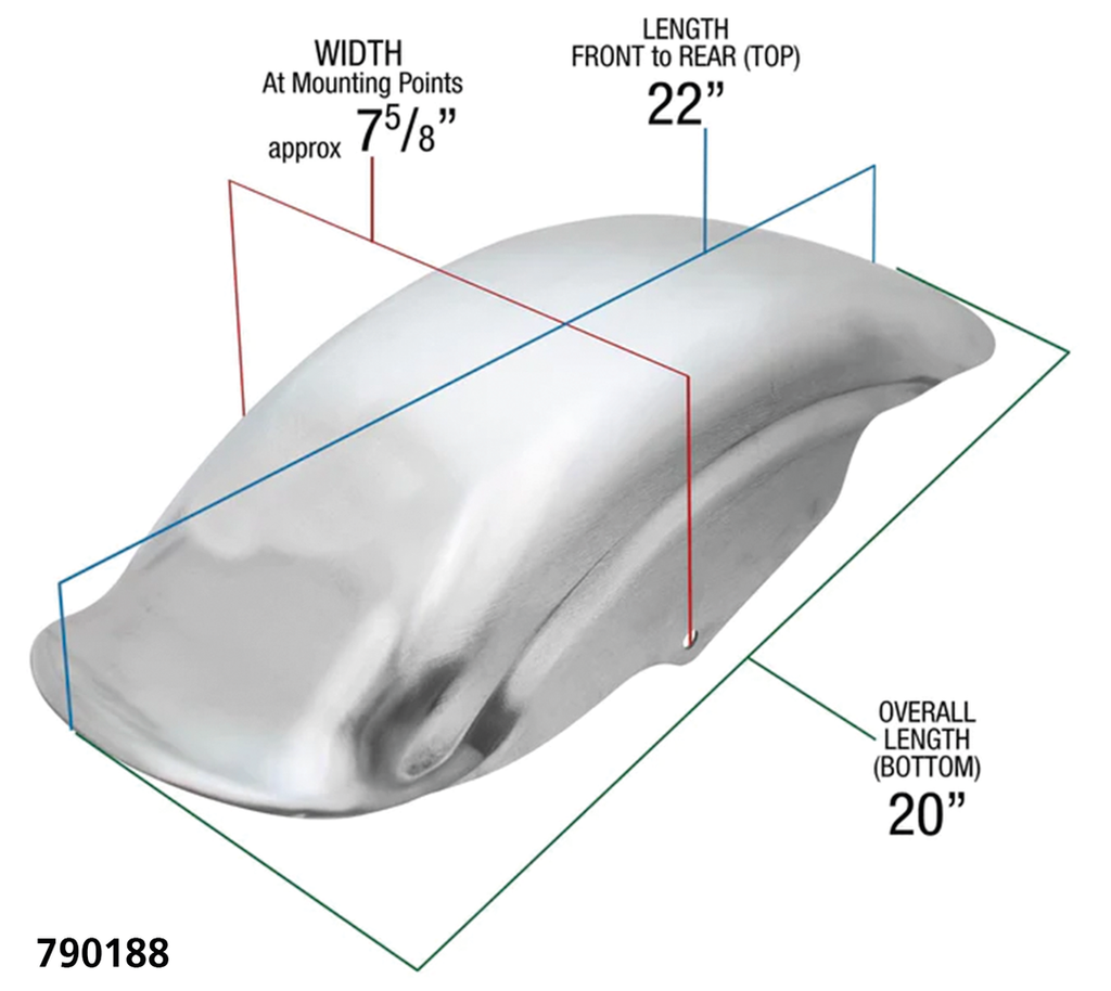 LOWBROW CUSTOMS TSUNAMI REAR FENDERS FOR SPORTSTER