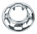 CHROME-PLATED SLOTTED WHEEL HUB COVER