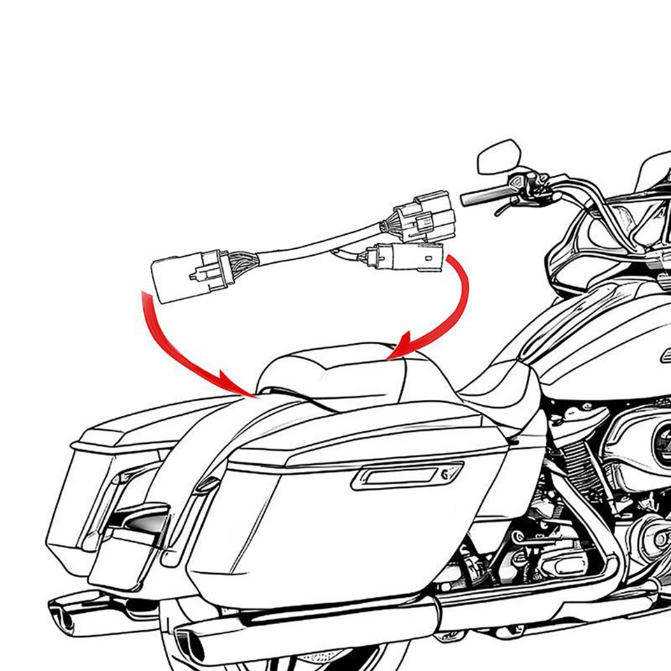 TOUR PAK QUICK DISCONNECT WIRE HARNESS TOURING 2023 TO PRESENT