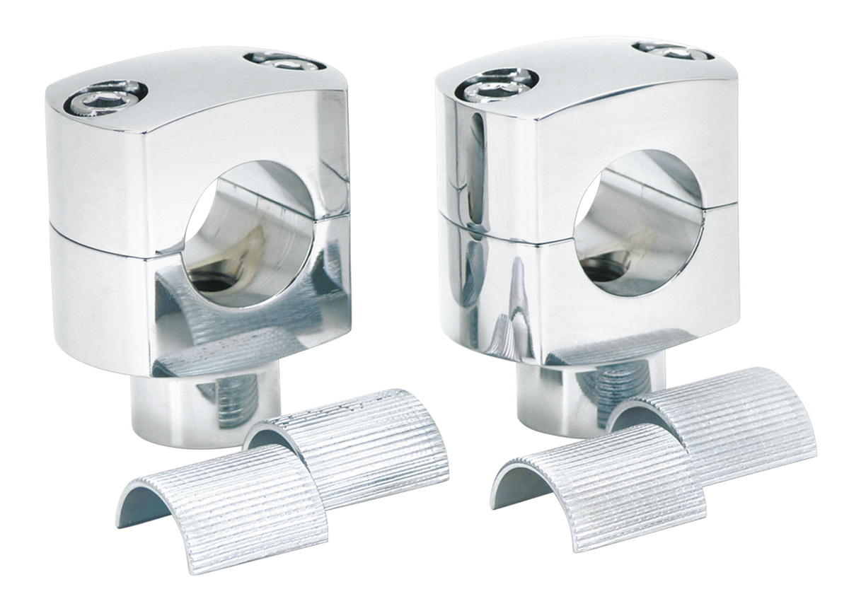 CHROME SQUARED BILLET RISERS