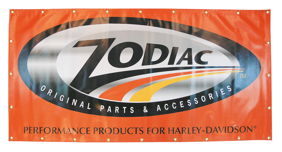 ZODIAC LOGO VINYL BANNER