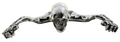 SKULLED HEADLAMP VISOR ORNAMENT