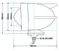 BULLET MARKER LIGHT 3 WINGS